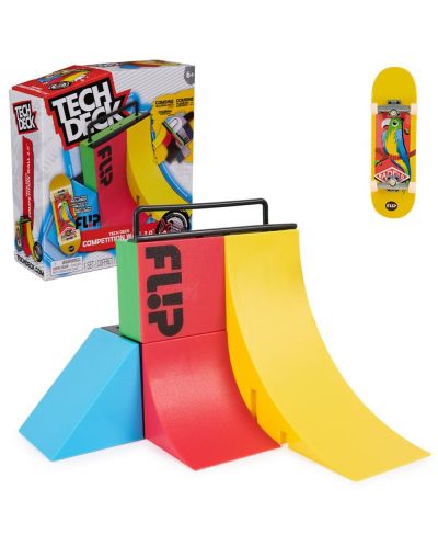Комплект скейтборди за пръсти Tech Deck - Competition Wall 2.00, X-Connect - 2